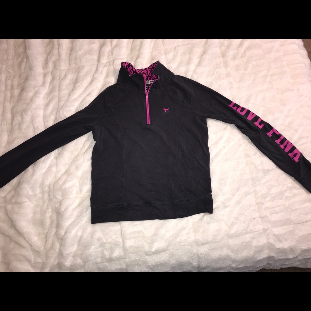 VS PINK Quarter Zip Sweatshirt